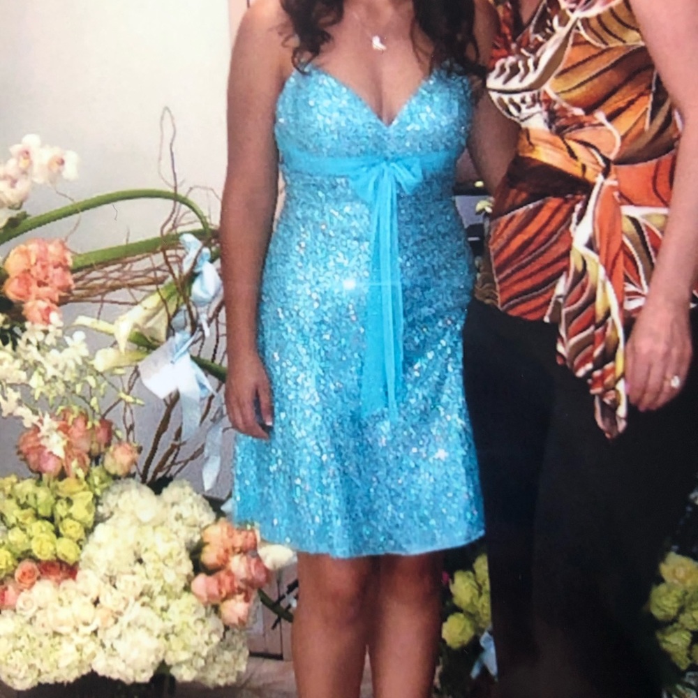 Beautiful Blue JOVANI Party Dress